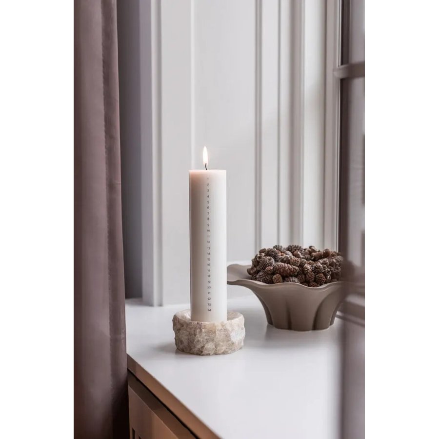 Specktrum Kalenderlys 6 cm/H25 cm, Hvid