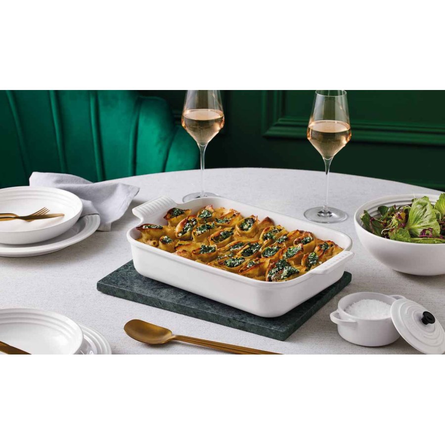 Le Creuset Heritage Fad 19 cm, White