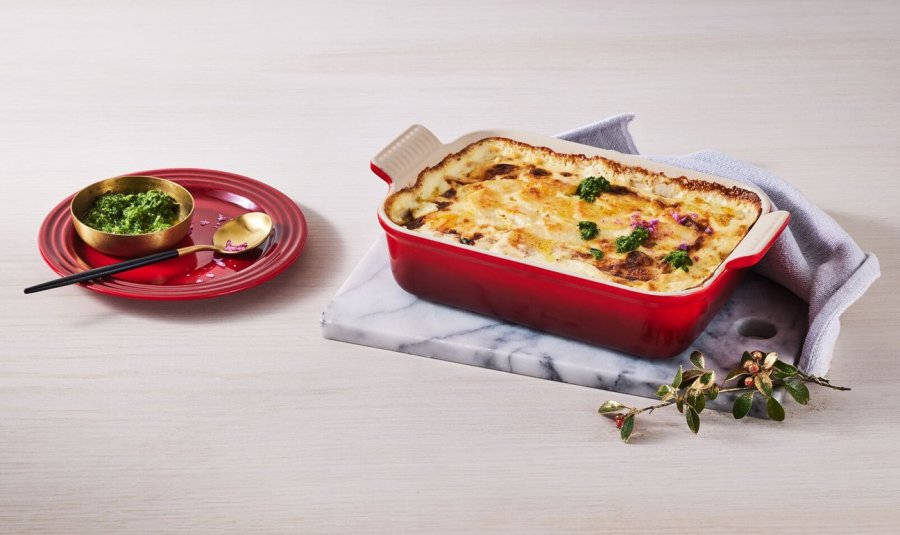 Le Creuset Heritage Rektangulrt Fad 19 cm, Cerise