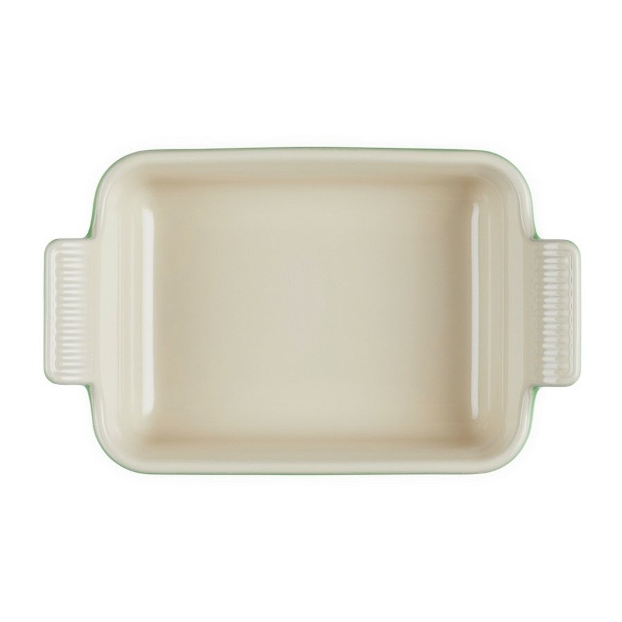 Le Creuset Heritage Rektangulrt Fad 19 cm, Bamboo Green