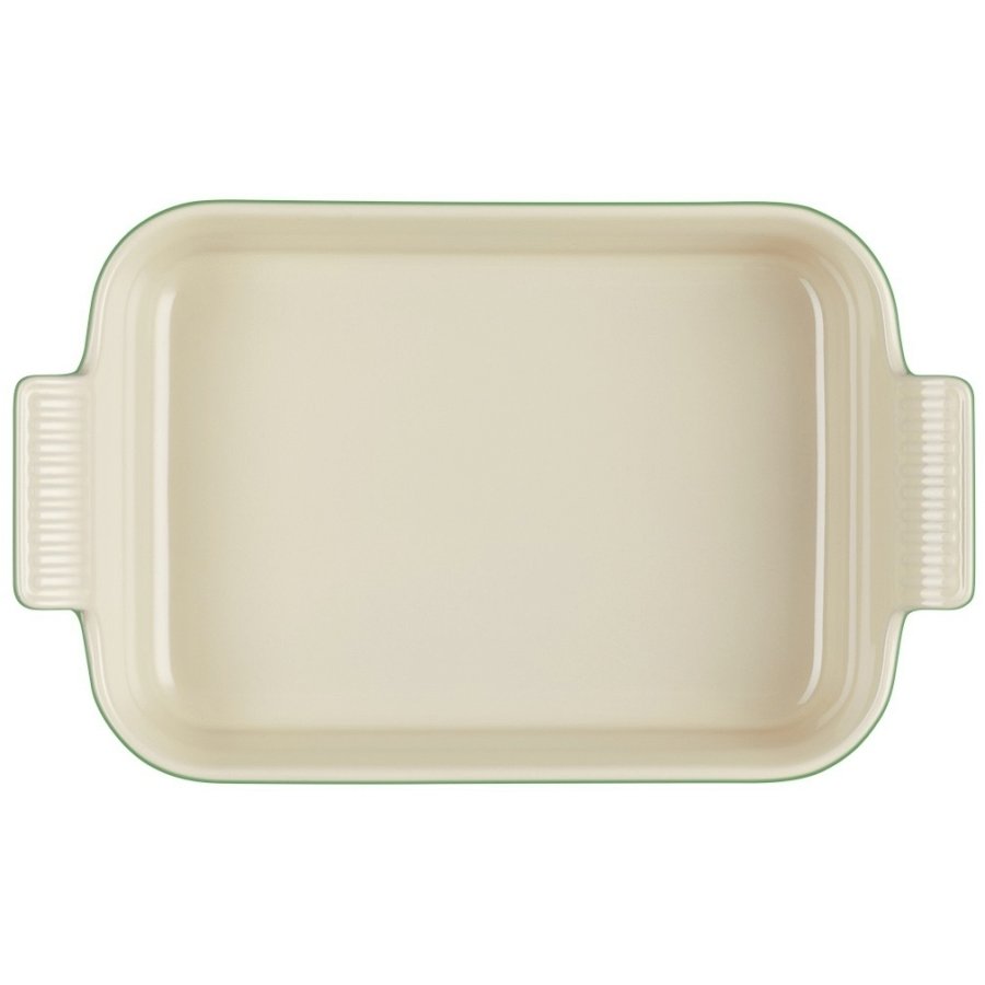 Le Creuset Heritage Rektangulrt Fad 26 cm, Bamboo Green