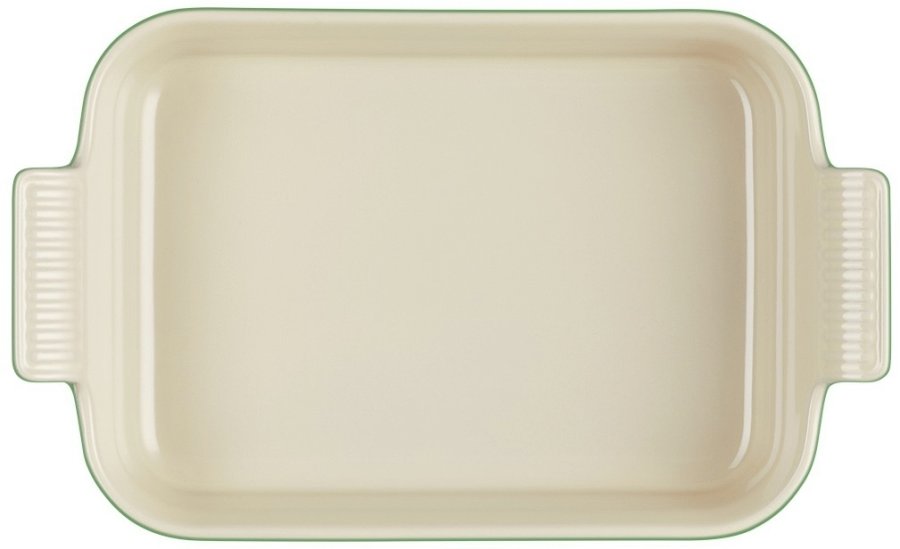 Le Creuset Heritage Rektangulrt Fad 26 cm, Bamboo Green