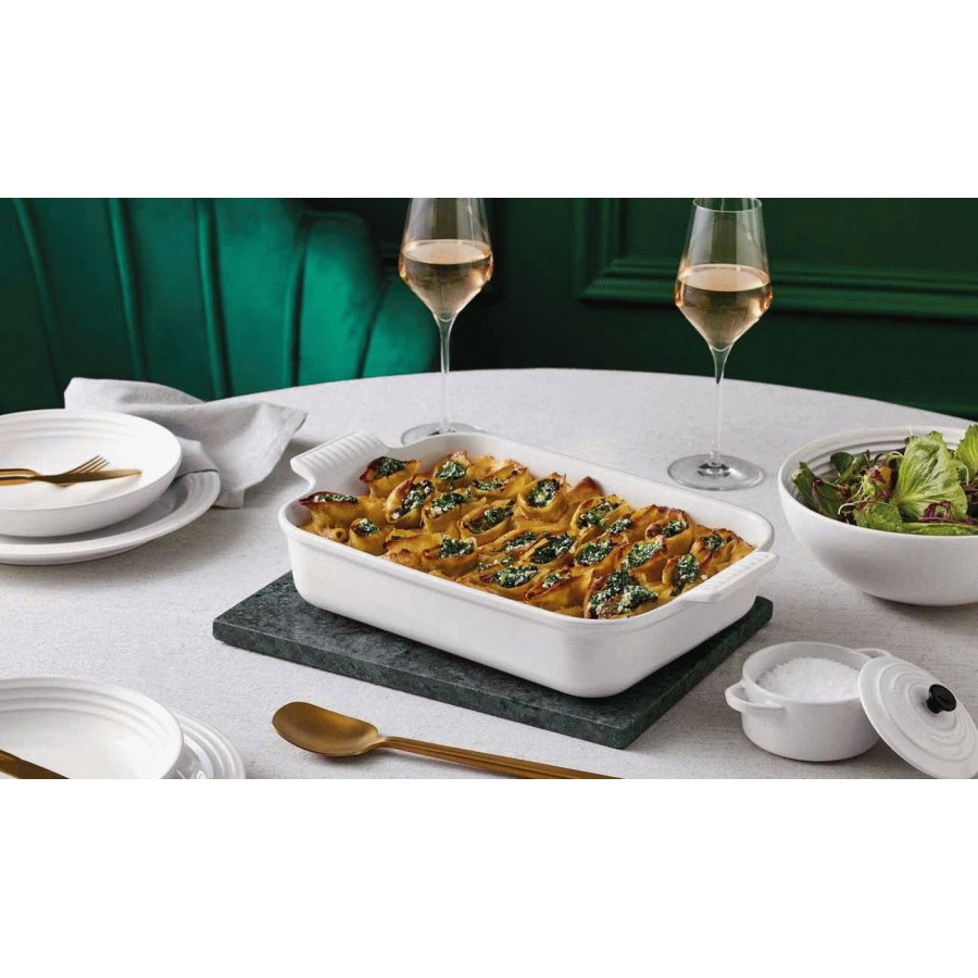 Le Creuset Heritage Fad 32 cm, White