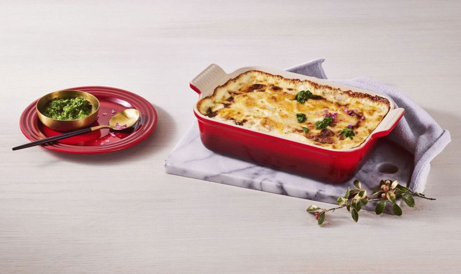 Le Creuset Heritage Rektangulrt Fad 32 cm, Cerise