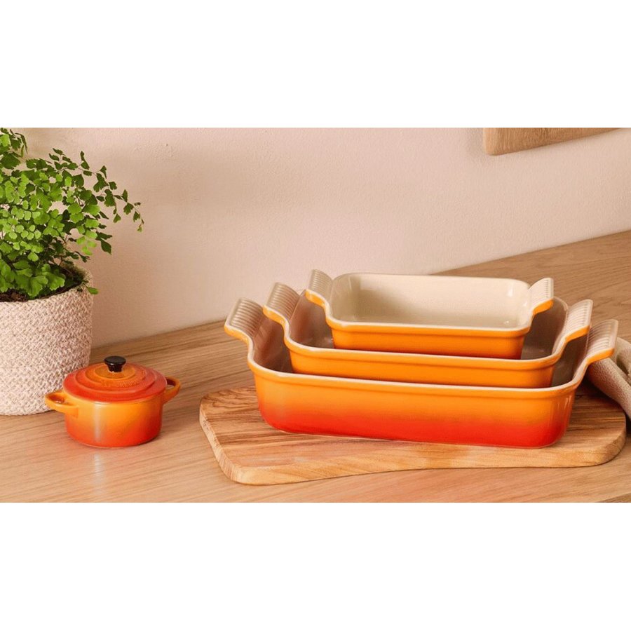 Le Creuset Heritage Rektangulrt Fad 32 cm, Volcanic