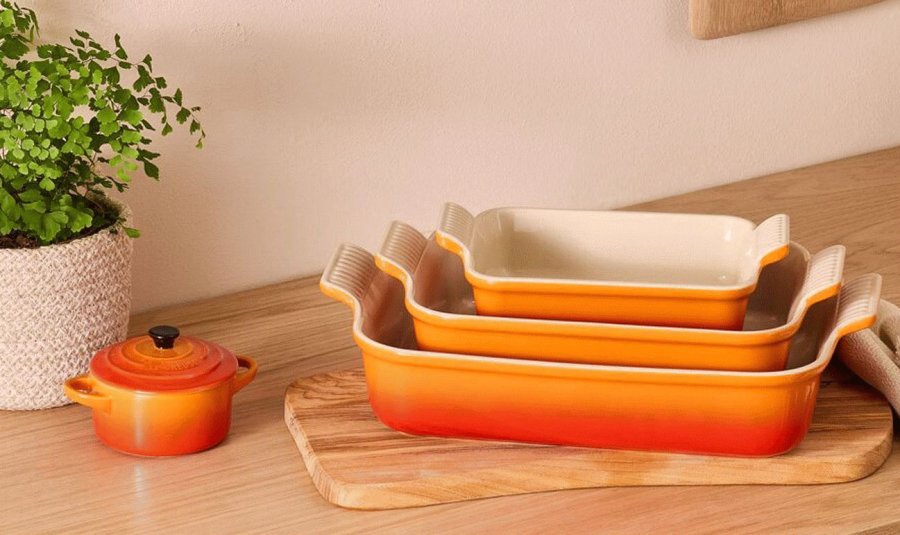 Le Creuset Heritage Rektangulrt Fad 32 cm, Volcanic