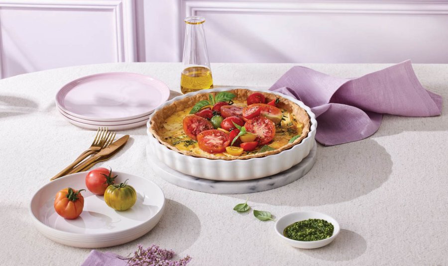 Le Creuset Heritage Trtefad 28 cm, Meringue