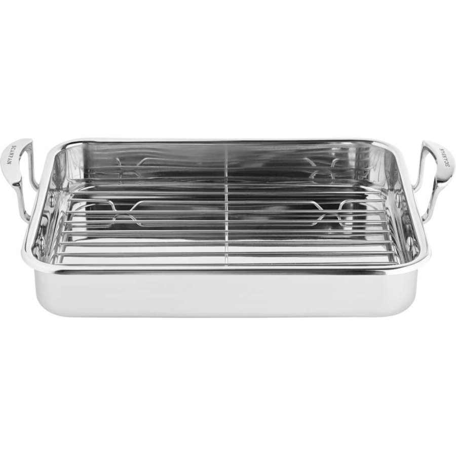 Scanpan Impact Auflaufform mit Rost 42x26 cm, Stahl/Aluminium
