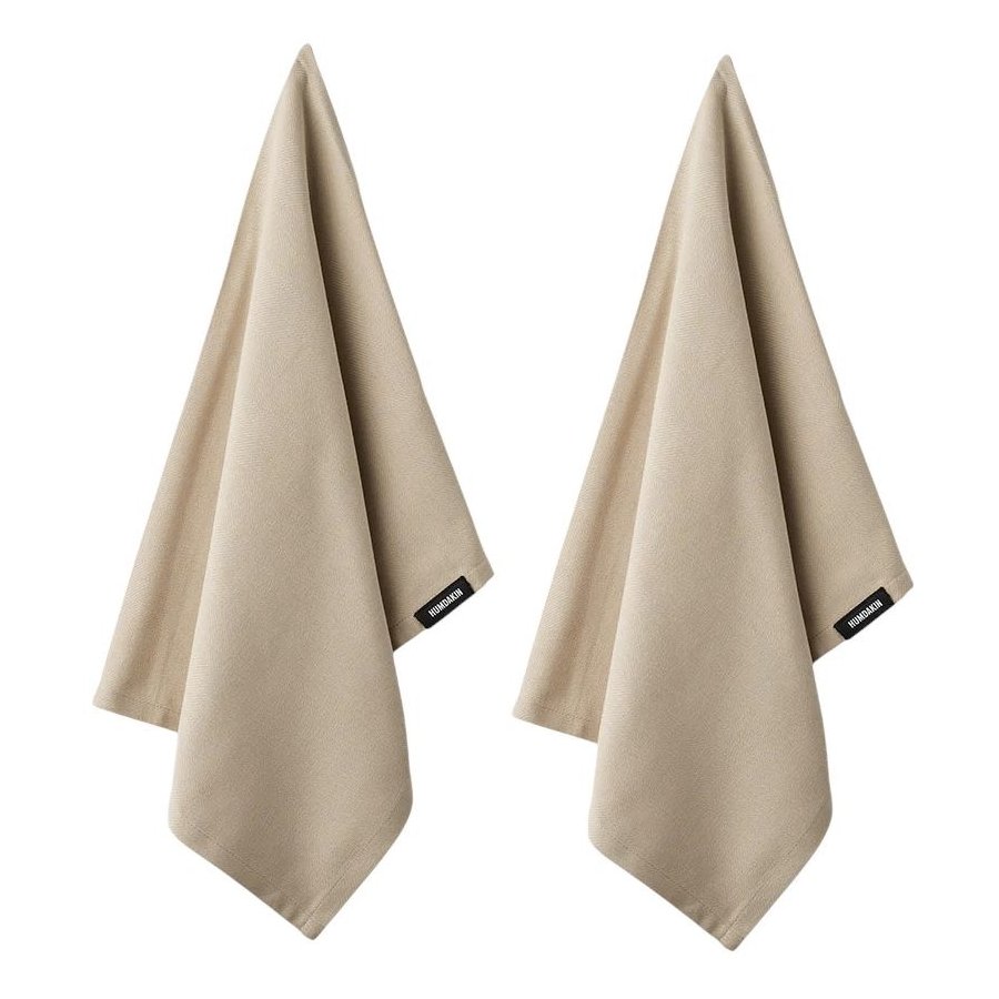 Humdakin Bio-Geschirrt�cher 2er Set 45x70 cm, Light Stone