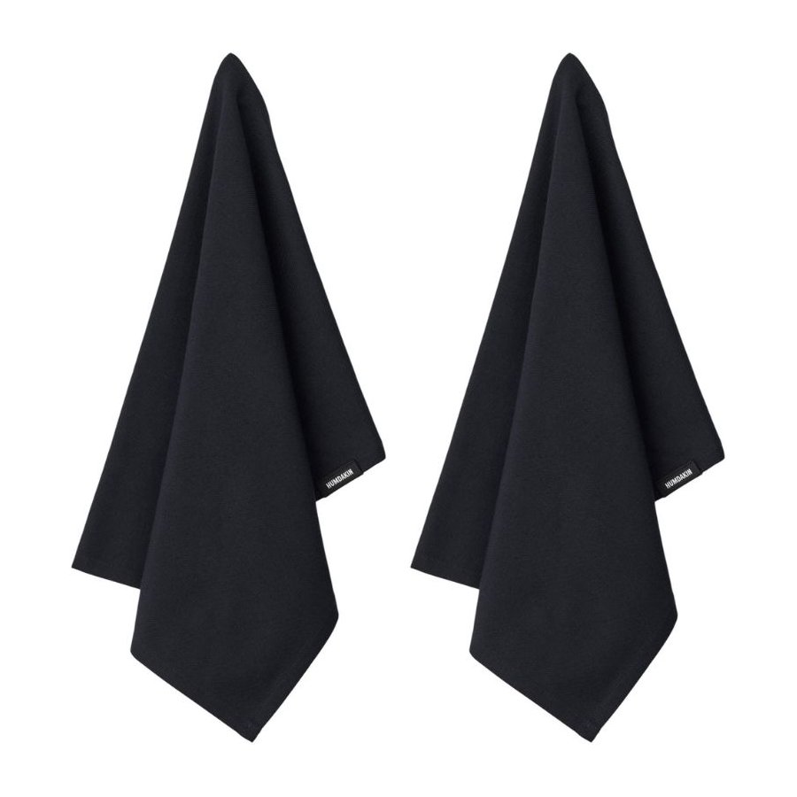 Humdakin Bio-Geschirrt�cher 2er Set 45x70 cm, Kohle