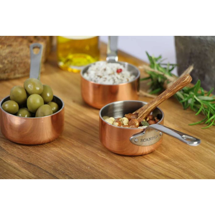 Scanpan Maitre D' Mini-Auflauf-Set m. Schieferschale 8 cl, Kupfer