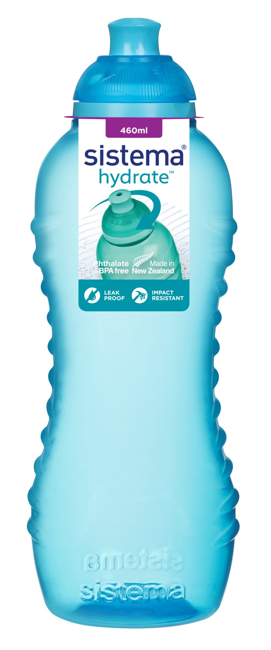 Sistema Twist n Sip Trinkflasche 460 ml, Blau/Grn