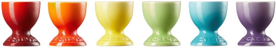 Le Creuset Rainbow ggebger 6 stk. H6 cm, Multi