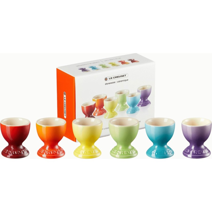 Le Creuset Rainbow ggebger 6 stk. H6 cm, Multi