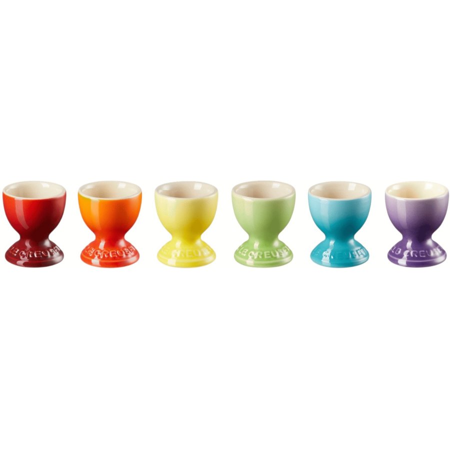 Le Creuset Rainbow ggebger 6 stk. H6 cm, Multi