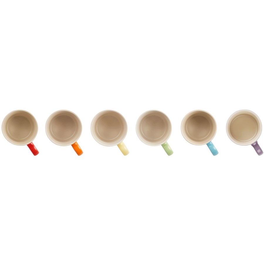 Le Creuset Rainbow Espressokrus 6 stk. 10 cl, Multi