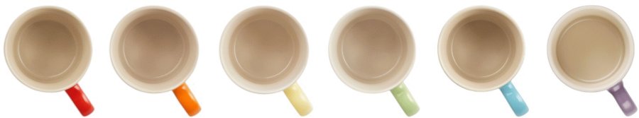 Le Creuset Rainbow Espressokrus 6 stk. 10 cl, Multi