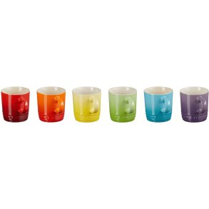 Le Creuset Rainbow Espressokrus 6 stk. 10 cl, Multi