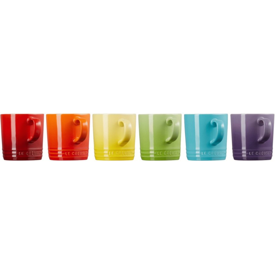 Le Creuset Rainbow Krus 6 stk. 35 cl, Multi
