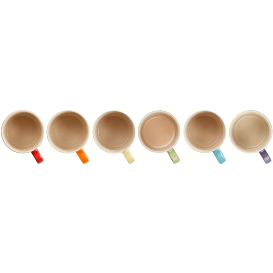 Le Creuset Rainbow Krus 6 stk. 35 cl, Multi