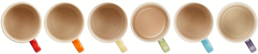 Le Creuset Rainbow Krus 6 stk. 35 cl, Multi