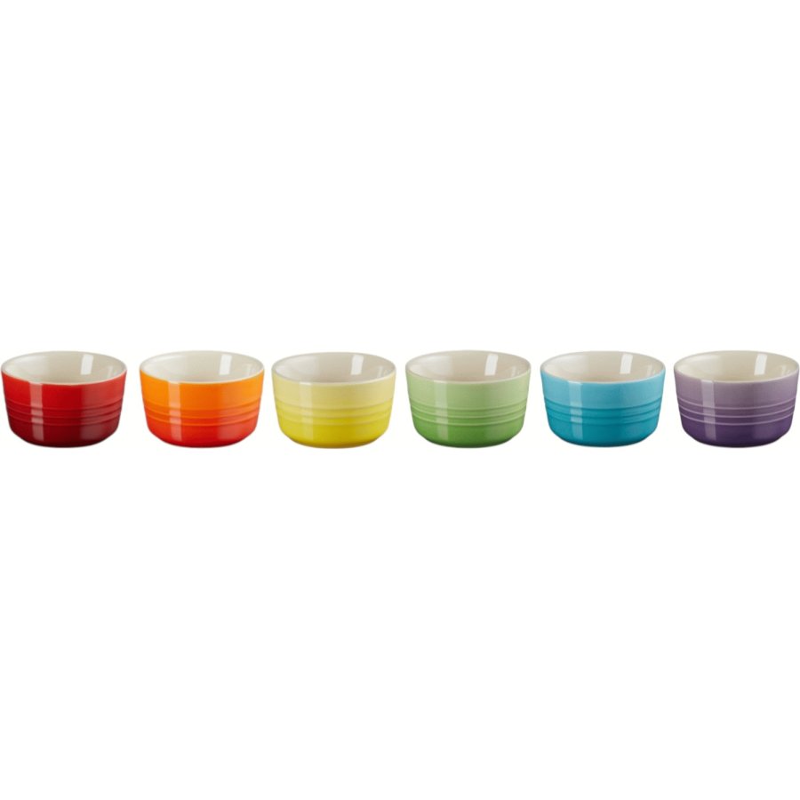 Le Creuset Rainbow Miniramekiner 6 stk. 7,8 cm, Multi