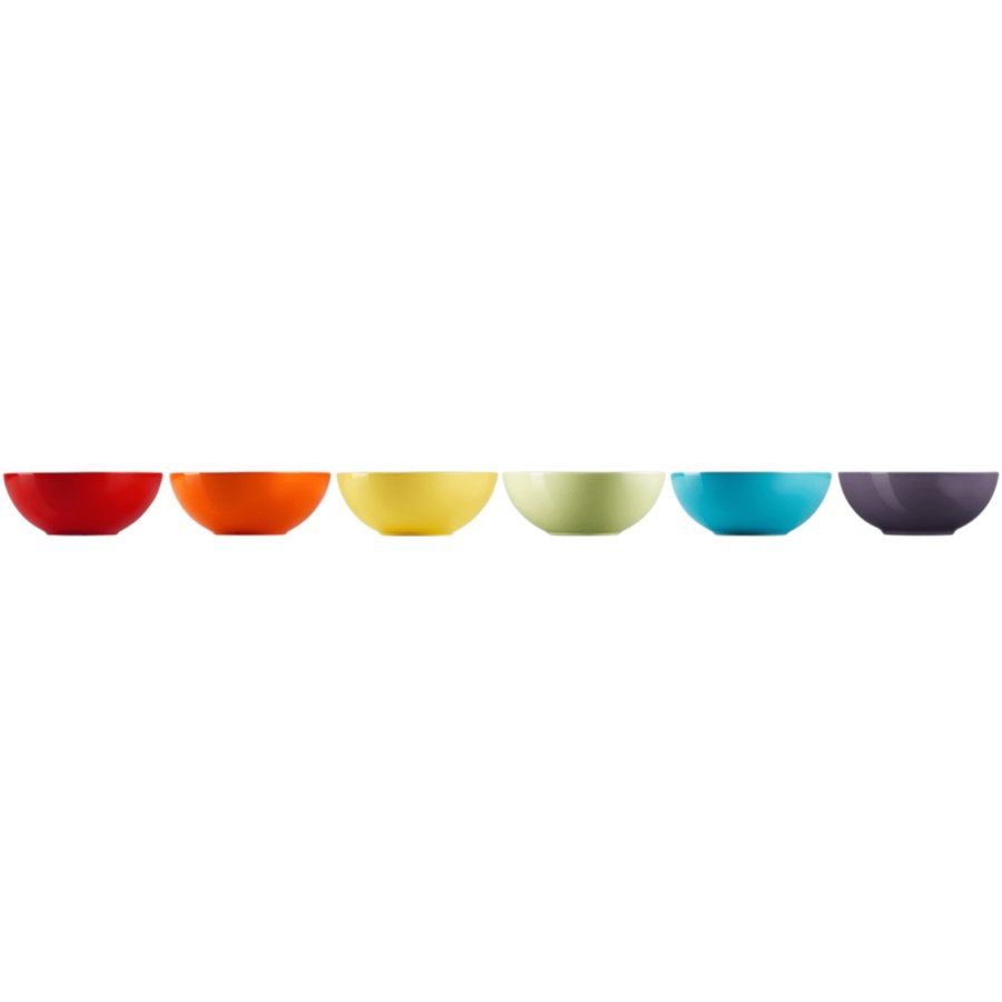 Le Creuset Rainbow Snackskl 6 stk. 12 cm, Multi