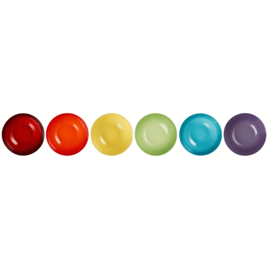 Le Creuset Rainbow Snackskl 6 stk. 12 cm, Multi