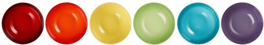 Le Creuset Rainbow Snackskl 6 stk. 12 cm, Multi