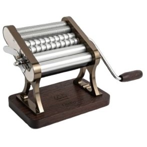 Marcato Otello Nudelmaschine, Champagner/Holz dunkel