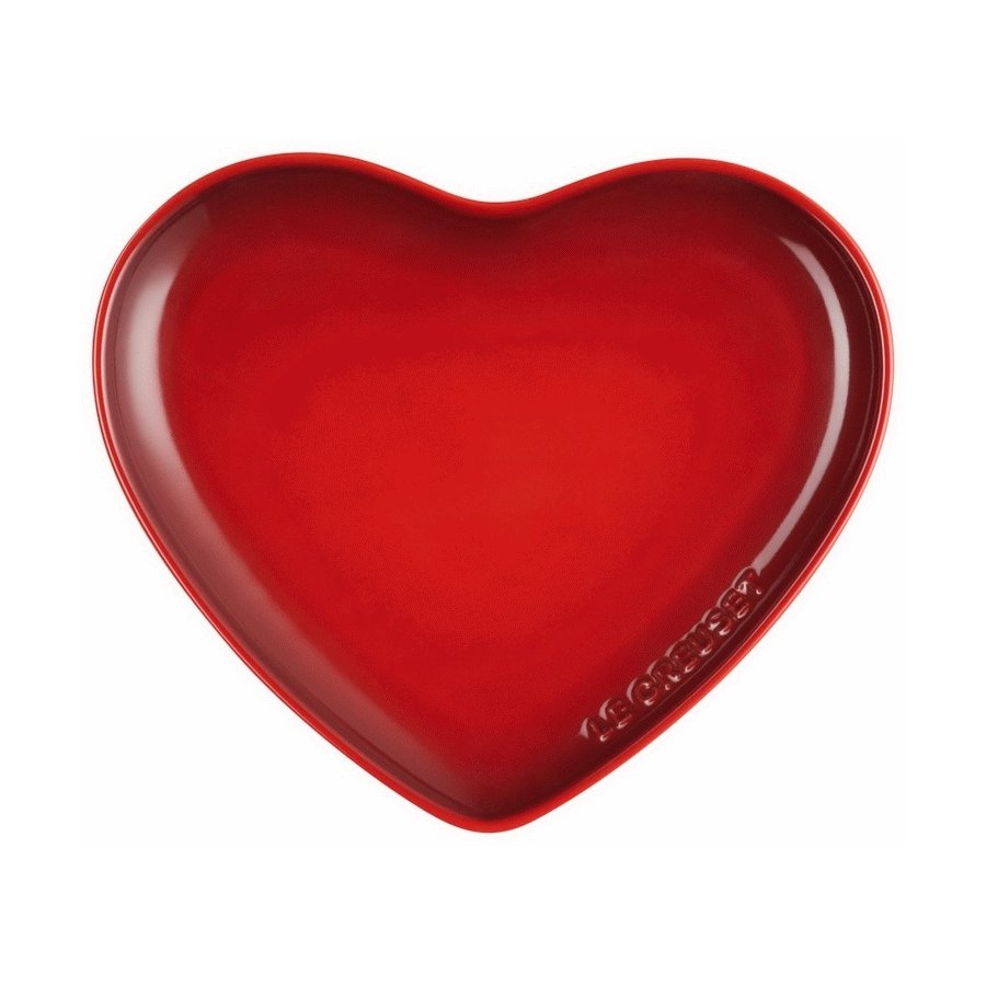 Le Creuset Heart Tallerken 23 cm, Cerise