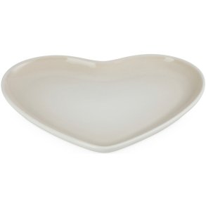 Le Creuset Heart Tallerken 23 cm, Meringue