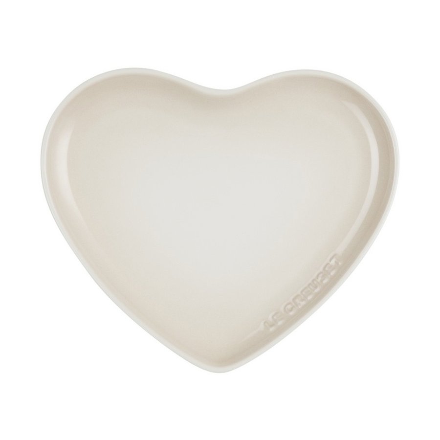 Le Creuset Heart Tallerken 23 cm, Meringue