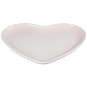 Le Creuset Heart Tallerken 23 cm, Shell Pink