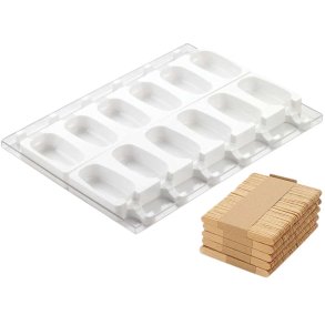 Silikomart EasyCream Gel01 Klassische Eiscremeform, Wei