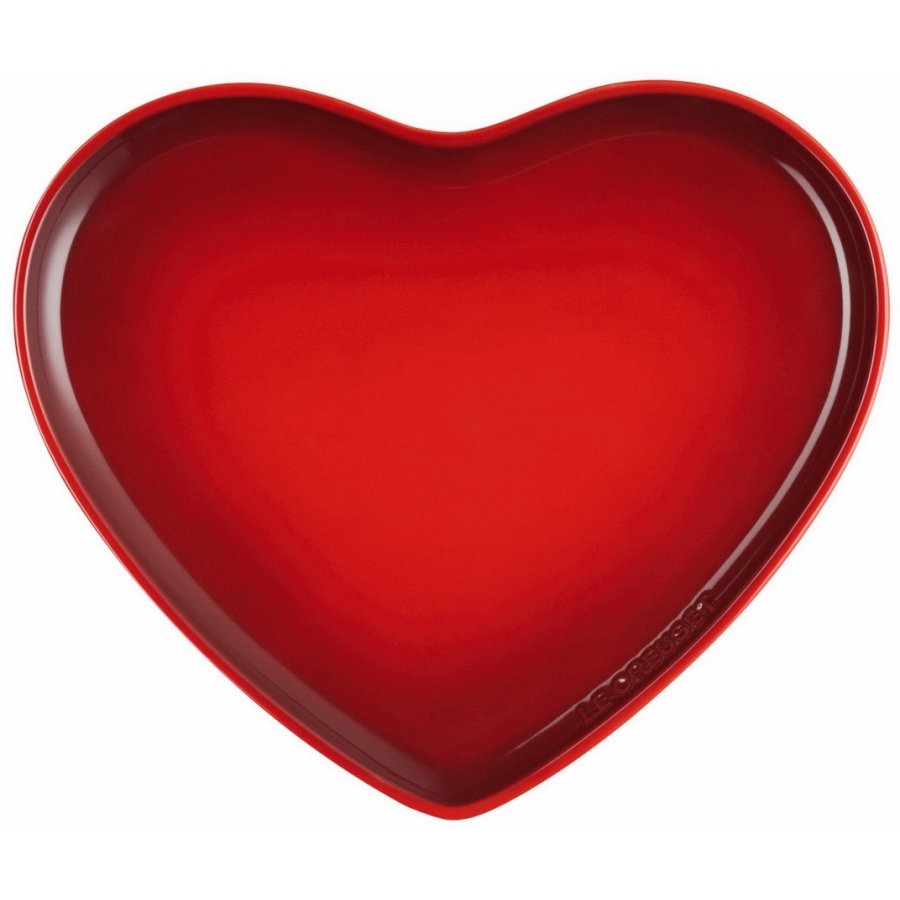 Le Creuset Heart Serveringsfad 32 cm, Cerise