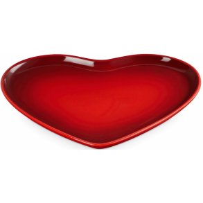 Le Creuset Heart Serveringsfad 32 cm, Cerise