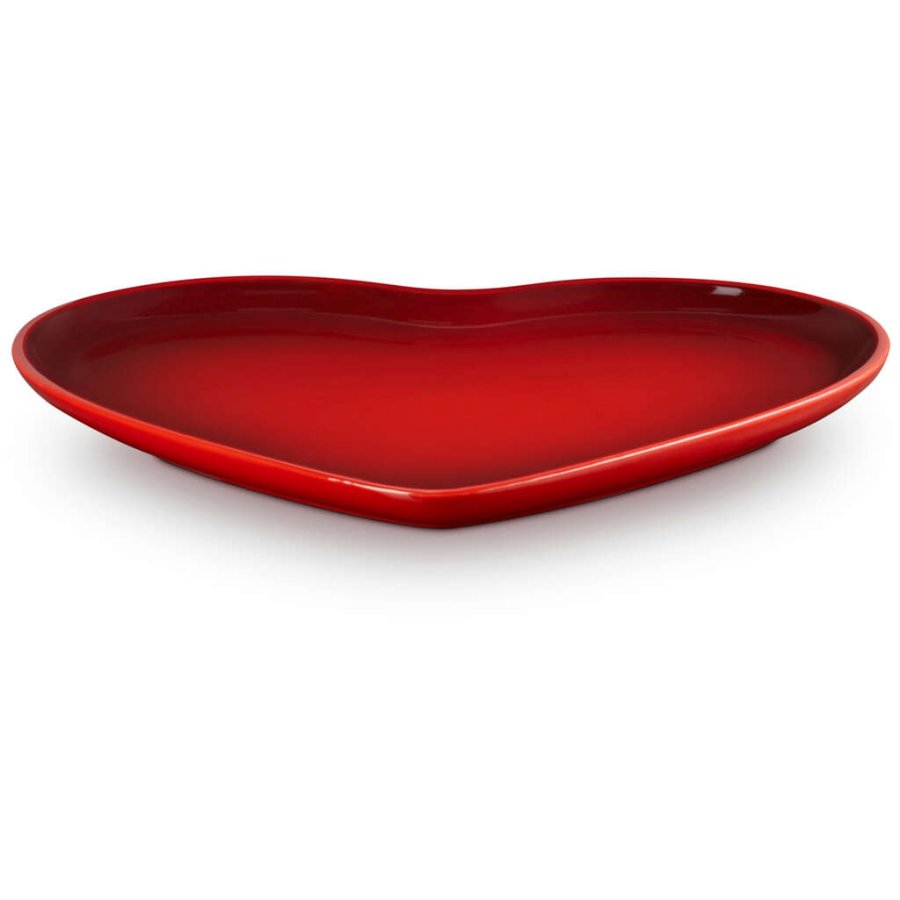 Le Creuset Heart Serveringsfad 32 cm, Cerise