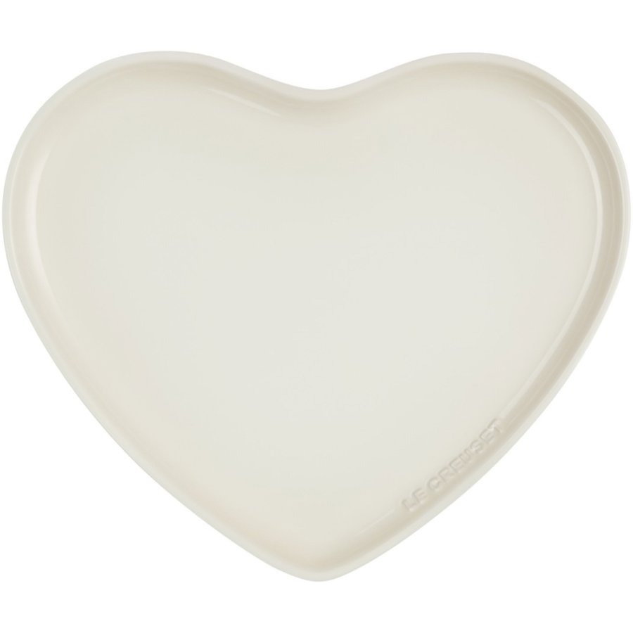 Le Creuset Heart Serveringsfad 32 cm, Meringue