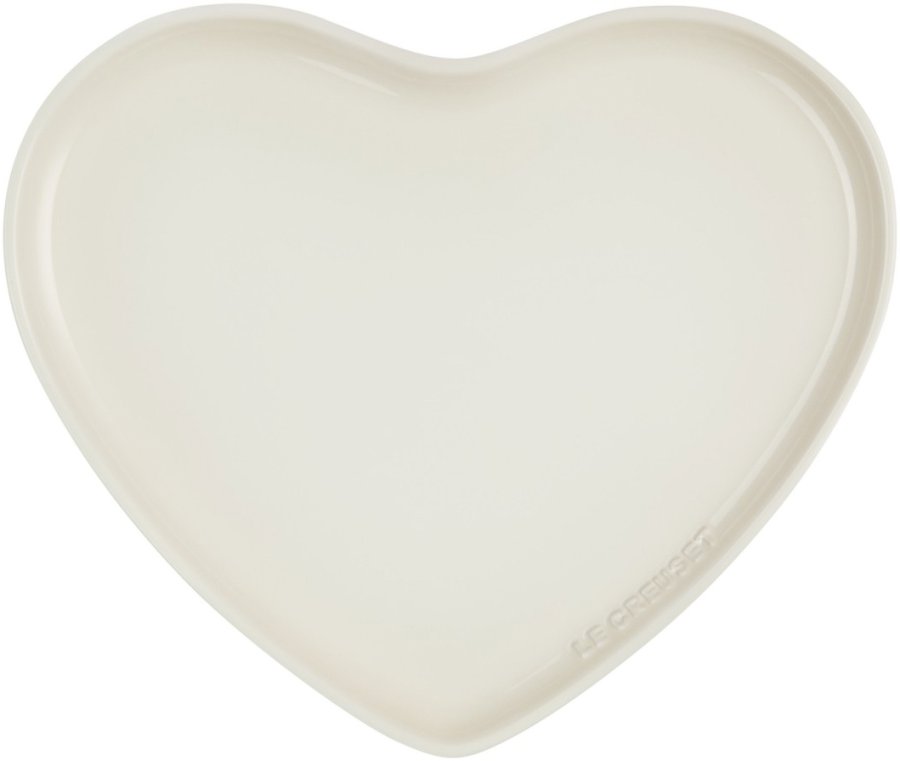Le Creuset Heart Serveringsfad 32 cm, Meringue