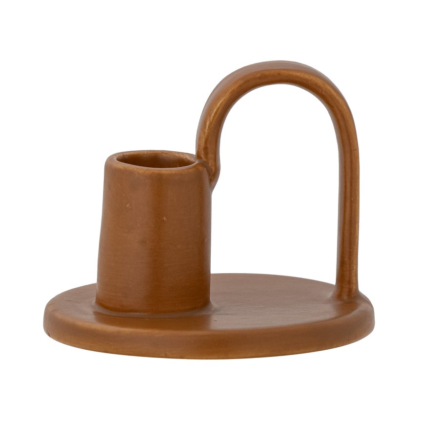 Bloomingville Tang Lysestage H7,5 cm, Brun