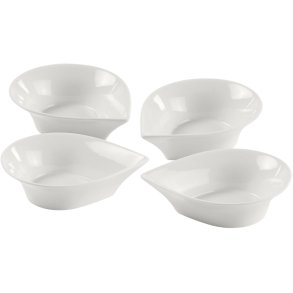 Blomsterbergs Drbeskl 4 stk. 13 cm, Hvid