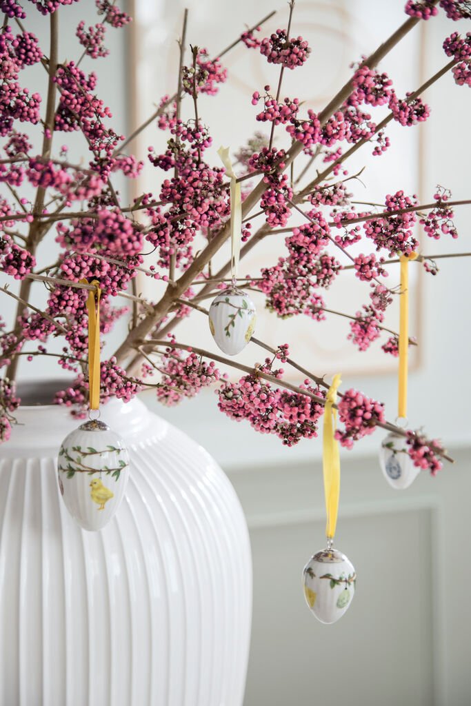 Kähler Hammershi Easter Pskeophng 2020 8 cm, Hvid