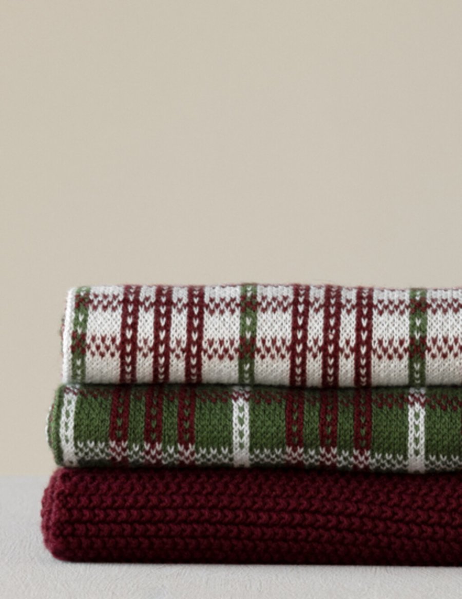 Humdakin Strikket Kkkenhndklde 45x70 cm, Rosewood