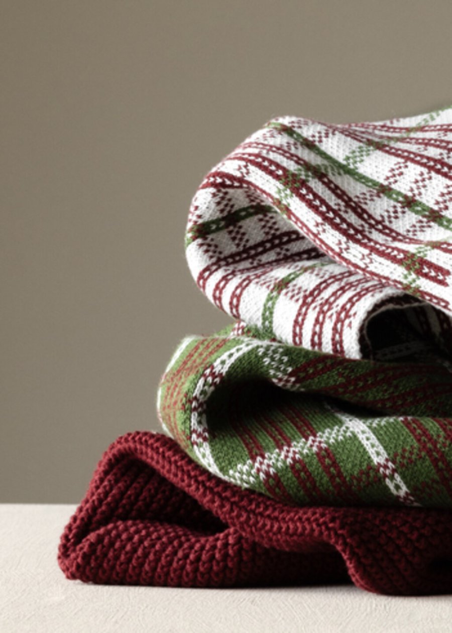 Humdakin Strikket Kkkenhndklde 45x70 cm, Rosewood