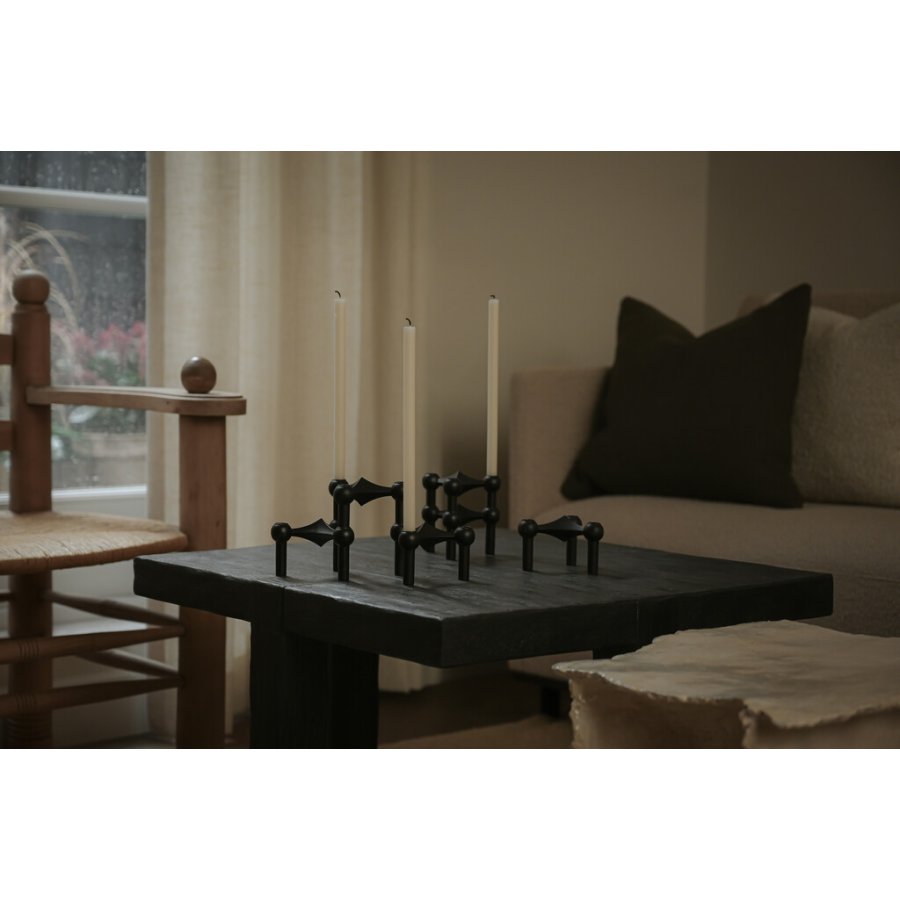 STOFF Nagel Lysestage, Sort
