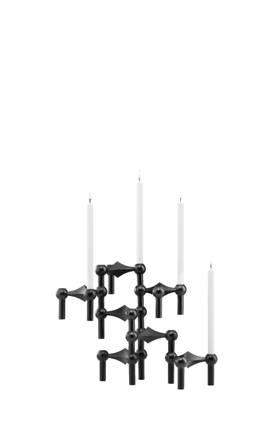 STOFF Nagel Kerzenhalter, Schwarz