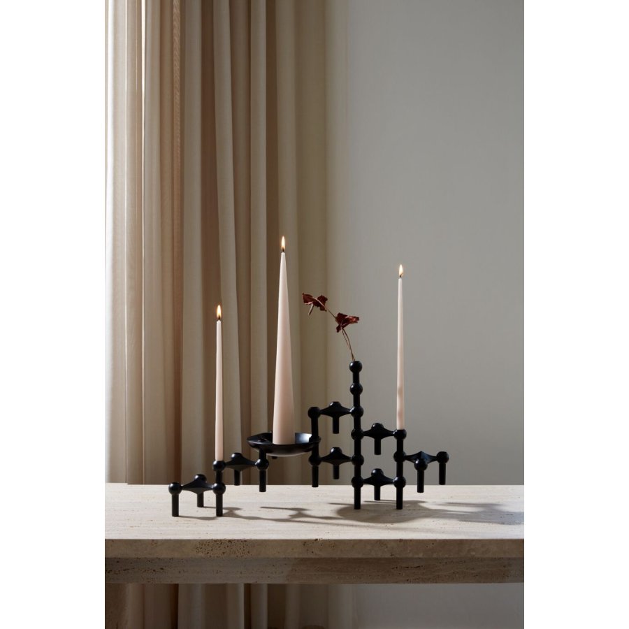 STOFF Nagel Lysestage, Sort