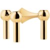 STOFF Nagel Lysestage, Messing