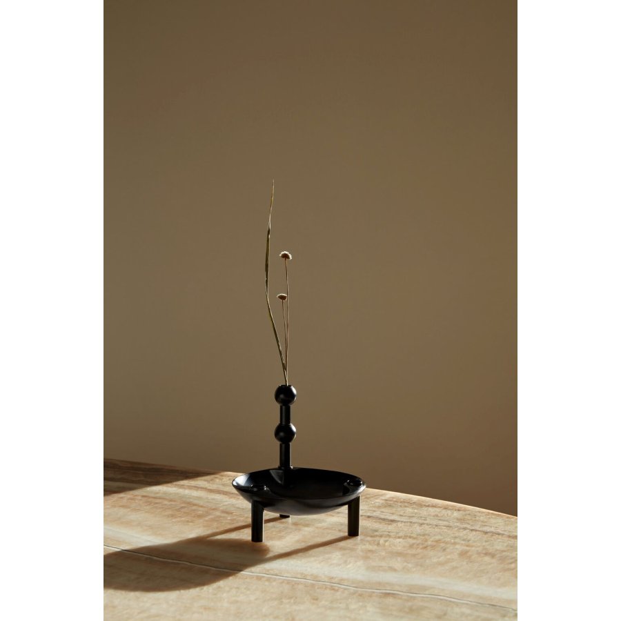 STOFF Nagel Vase H10 cm, Sort
